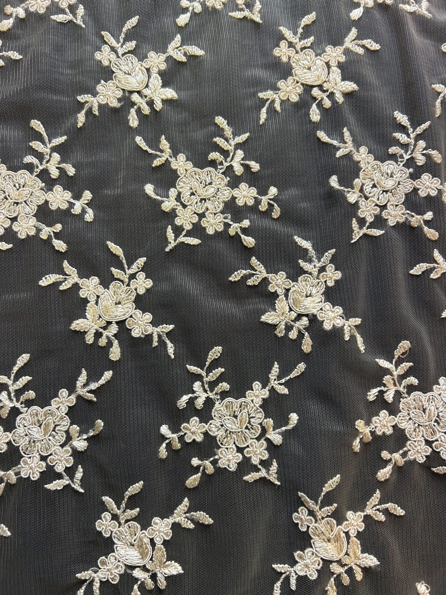 Champagne Corded Lace - Geraldine 9 Champagne Corded Lace - Geraldine - Image 7