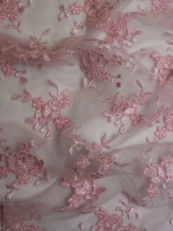 Pink Corded Lace - Geraldine -Elegance in Lace GeraldinePink