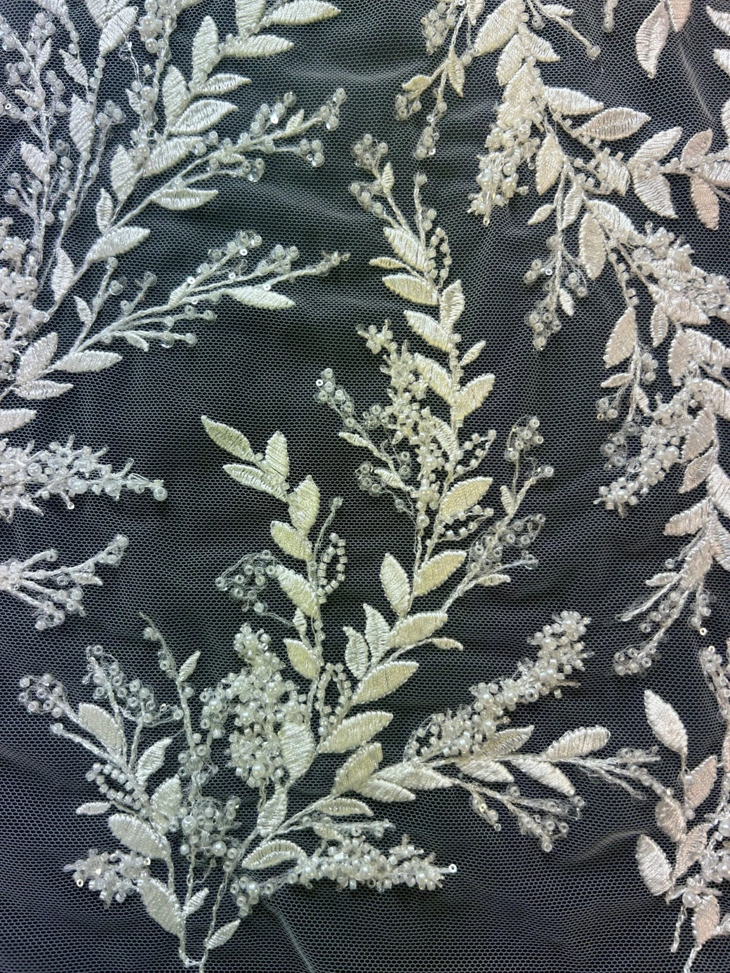 Ivory Beaded Bridal Lace - Giralda 15 Ivory Beaded Bridal Lace - Giralda - Image 13