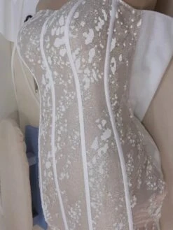 Ivory Glitter 3D Lace - Murdina 12 Ivory Glitter 3D Lace - Murdina -Elegance in Lace GlitterlaceMurdina2