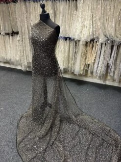 Purple & Gold Beaded Lace - Ayla -Elegance in Lace GoldandPurpleLace Aya