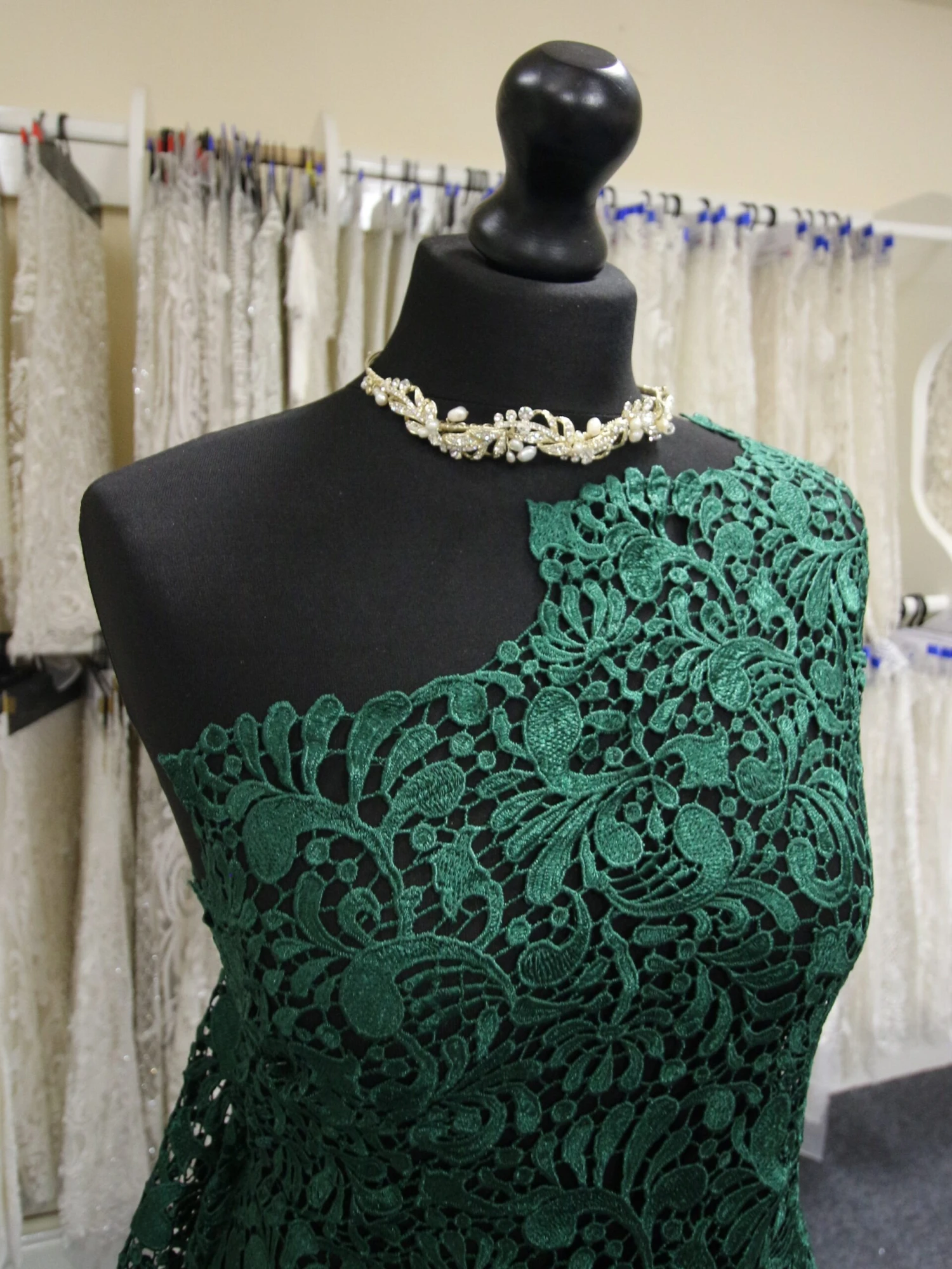 Green Guipure Lace - Theresa 7 Green Guipure Lace - Theresa - Image 5