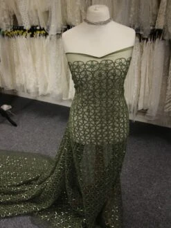 Green Embroidered Lace - Como -Elegance in Lace GreenLace Como f340d8d3 fe30 4cc3 8d87 c767c840670c