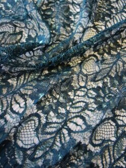 Green Raschel Lace - Ezra -Elegance in Lace GreenLace Ezra closeup