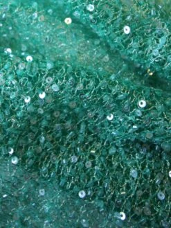Green Beaded Lace - Britte -Elegance in Lace GreenSequinnedLace Britte