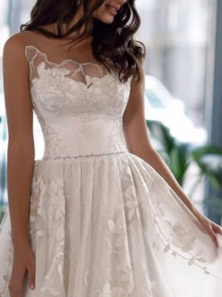 Ivory Beaded Lace - Bardot -Elegance in Lace H5505 D1