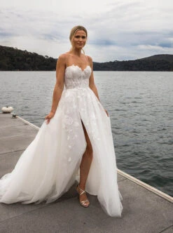 Ivory Beaded Lace - Bardot -Elegance in Lace H5505 D4