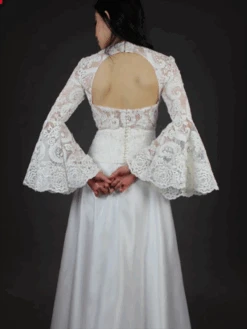 White Corded Lace - Isla -Elegance in Lace Islaivorylacedress