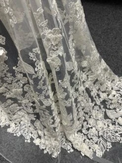 Ivory 3D Embroidered Lace - Hunter -Elegance in Lace Ivory3DLace Hunter 1