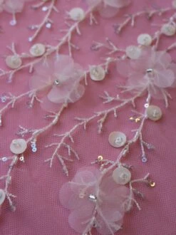 Ivory 3D Floral Lace - Lamar 18 Ivory 3D Floral Lace - Lamar -Elegance in Lace Ivory3DLace Lamar CloseUp