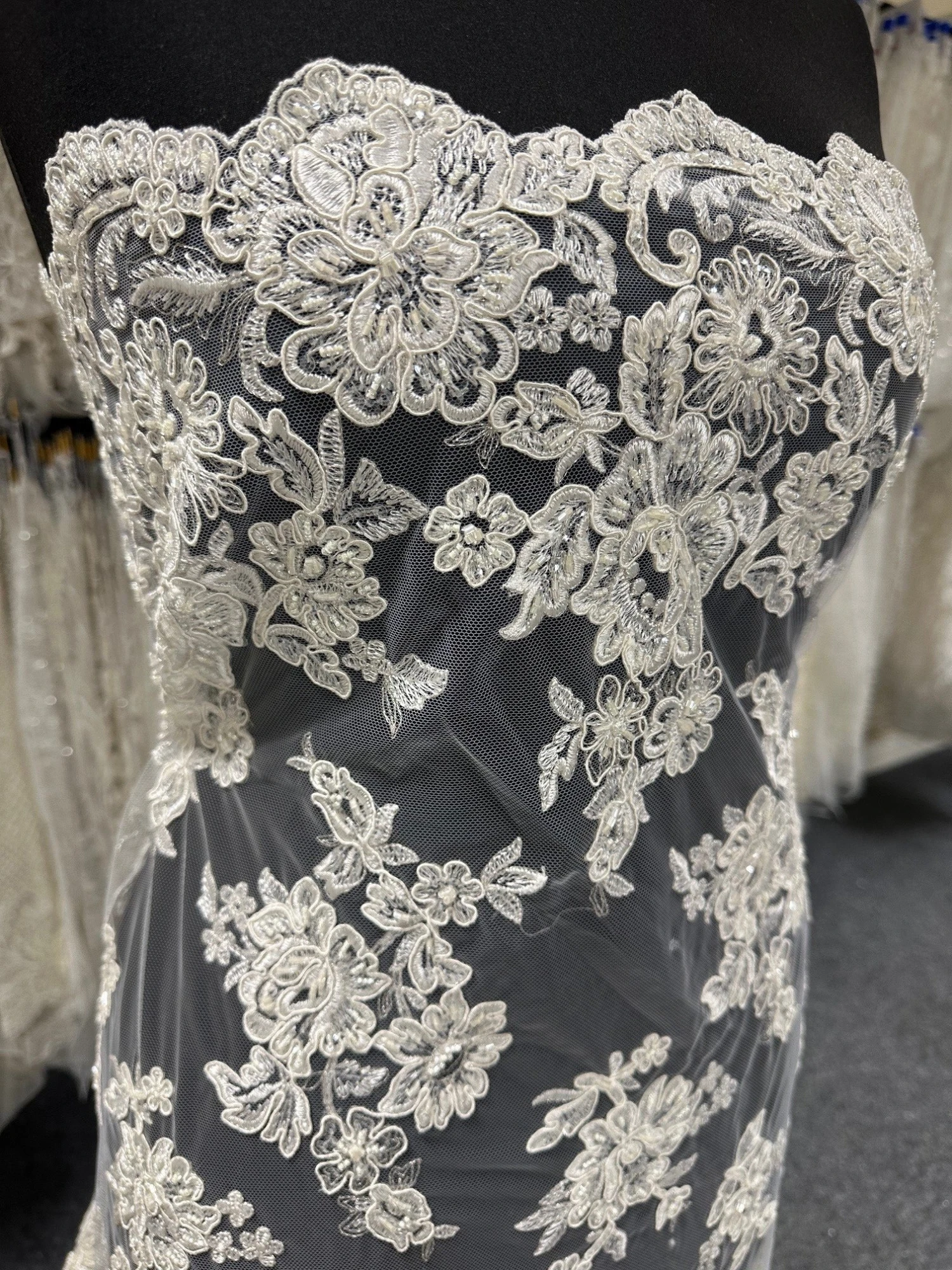 Ivory Beaded Lace - Victoria 13 Ivory Beaded Lace - Victoria - Image 11