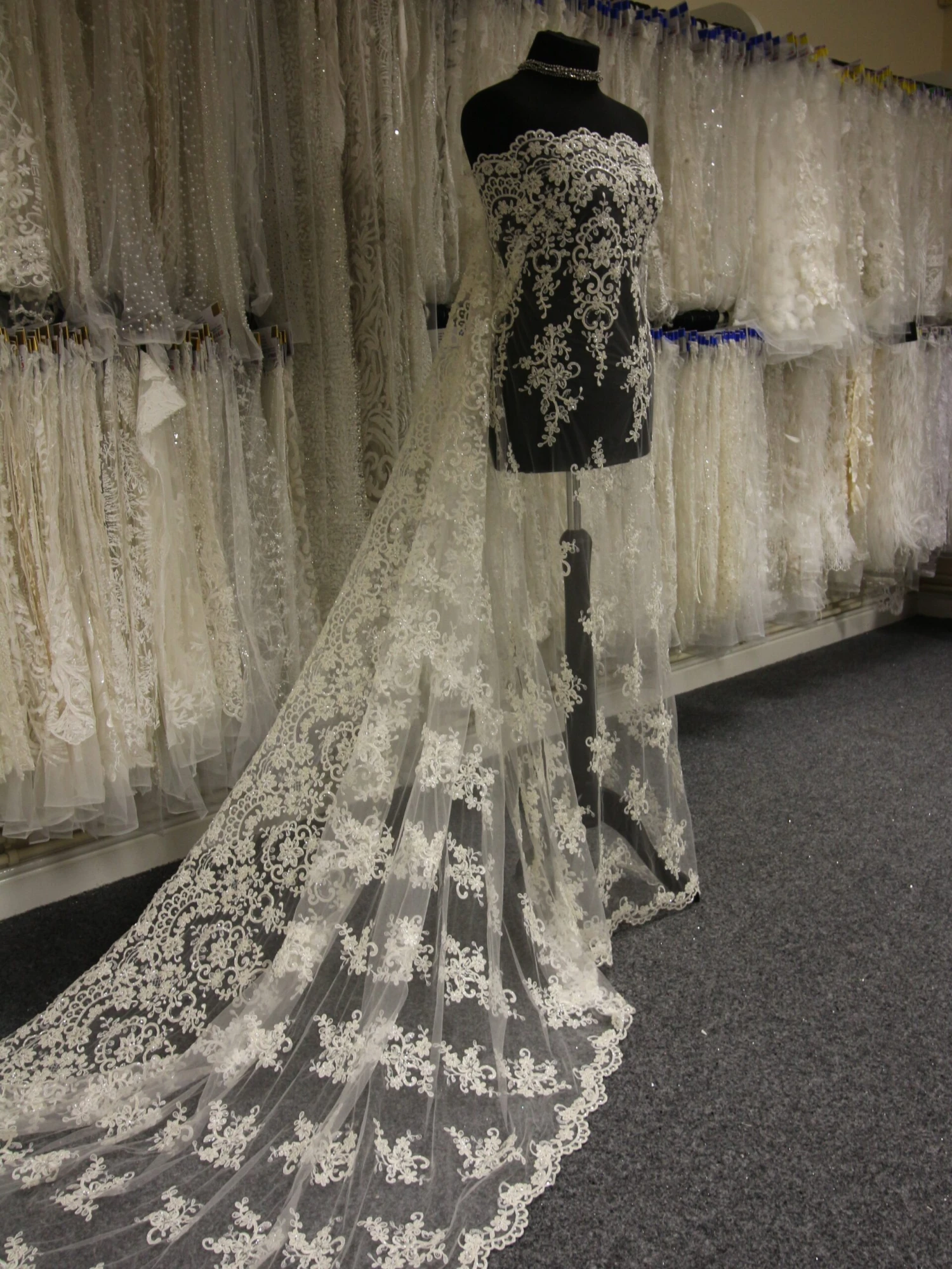 Ivory Beaded Lace - Alexandra 22 Ivory Beaded Lace - Alexandra - Image 20