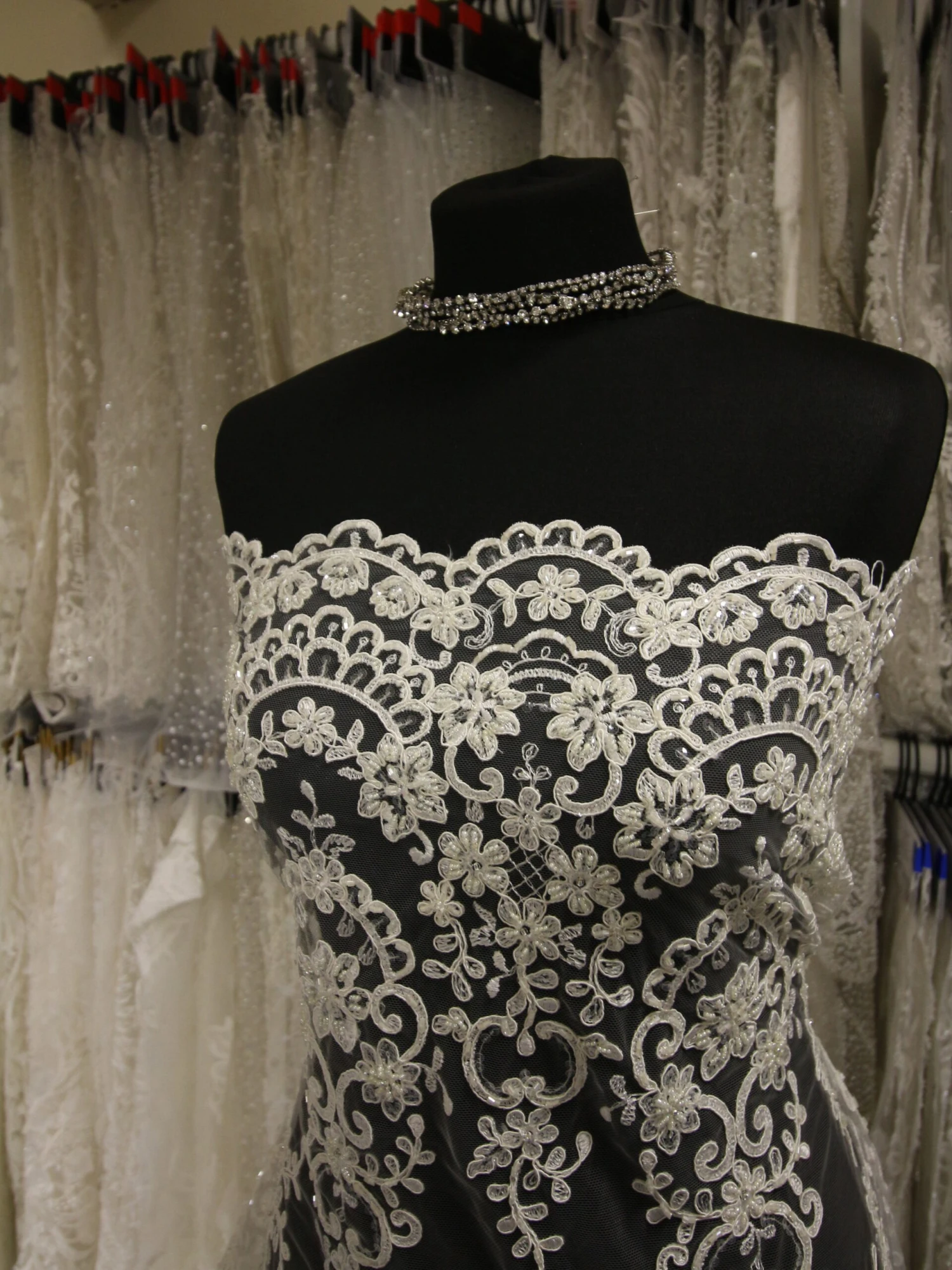 Ivory Beaded Lace - Alexandra 20 Ivory Beaded Lace - Alexandra - Image 18