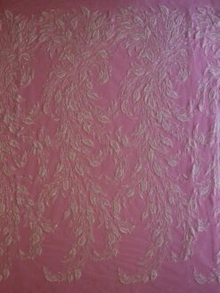 Ivory Beaded Embroidery Lace - Leonella -Elegance in Lace IvoryBeadedLace Leonella FullWidth