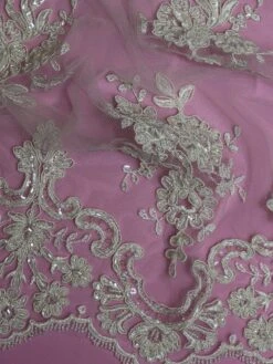 Ivory Beaded Lace - Sophia 18 Ivory Beaded Lace - Sophia -Elegance in Lace IvoryBeadedLace Sophia