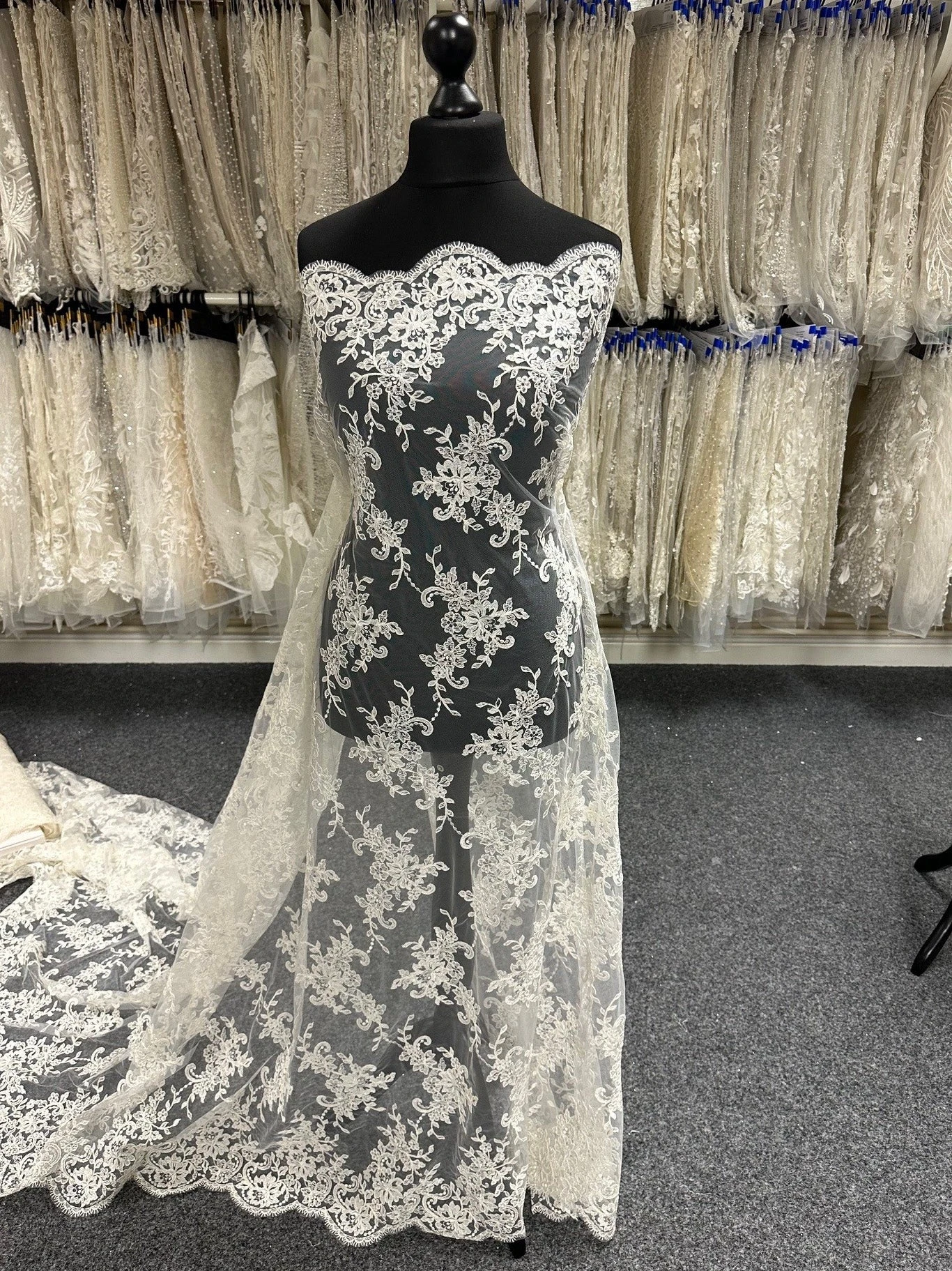 Ivory Corded Lace - Adele 3 Ivory Corded Lace - Adele