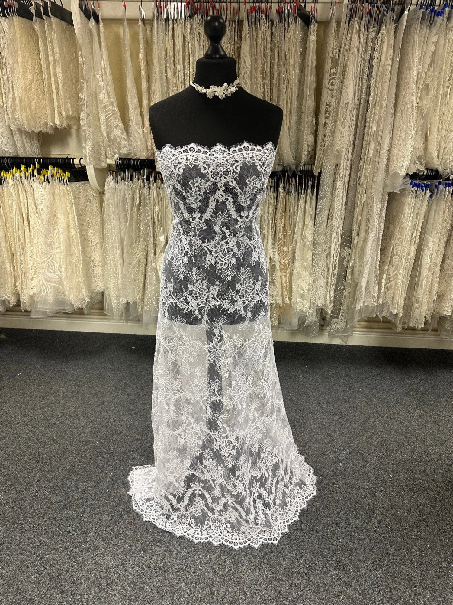 White Corded Lace - Andrey 3 White Corded Lace - Andrey