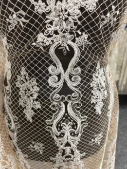 Ivory Embroidered Lace - Caroline -Elegance in Lace IvoryBridalLace Caroline