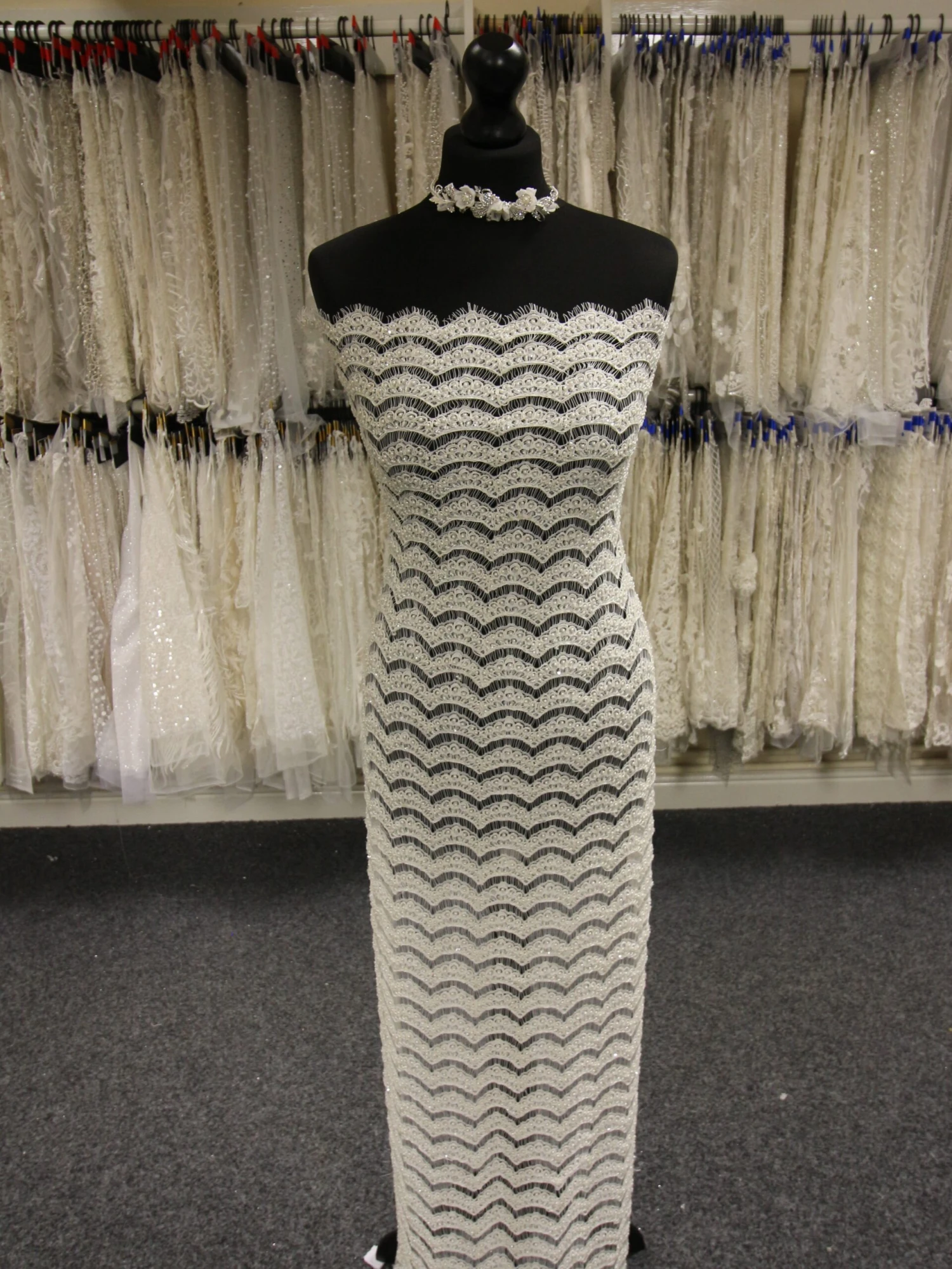 Ivory Beaded Lace - Demi 3 Ivory Beaded Lace - Demi