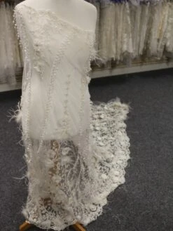 Ivory Beaded Lace - Faye -Elegance in Lace IvoryBridalLace Faye