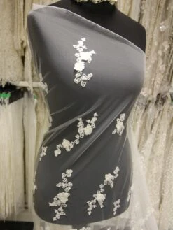 Ivory 3D Embroidered Lace - Hunter -Elegance in Lace IvoryBridalLace Hunter 7288034c c86c 44aa 87a9 feaca3d70a14