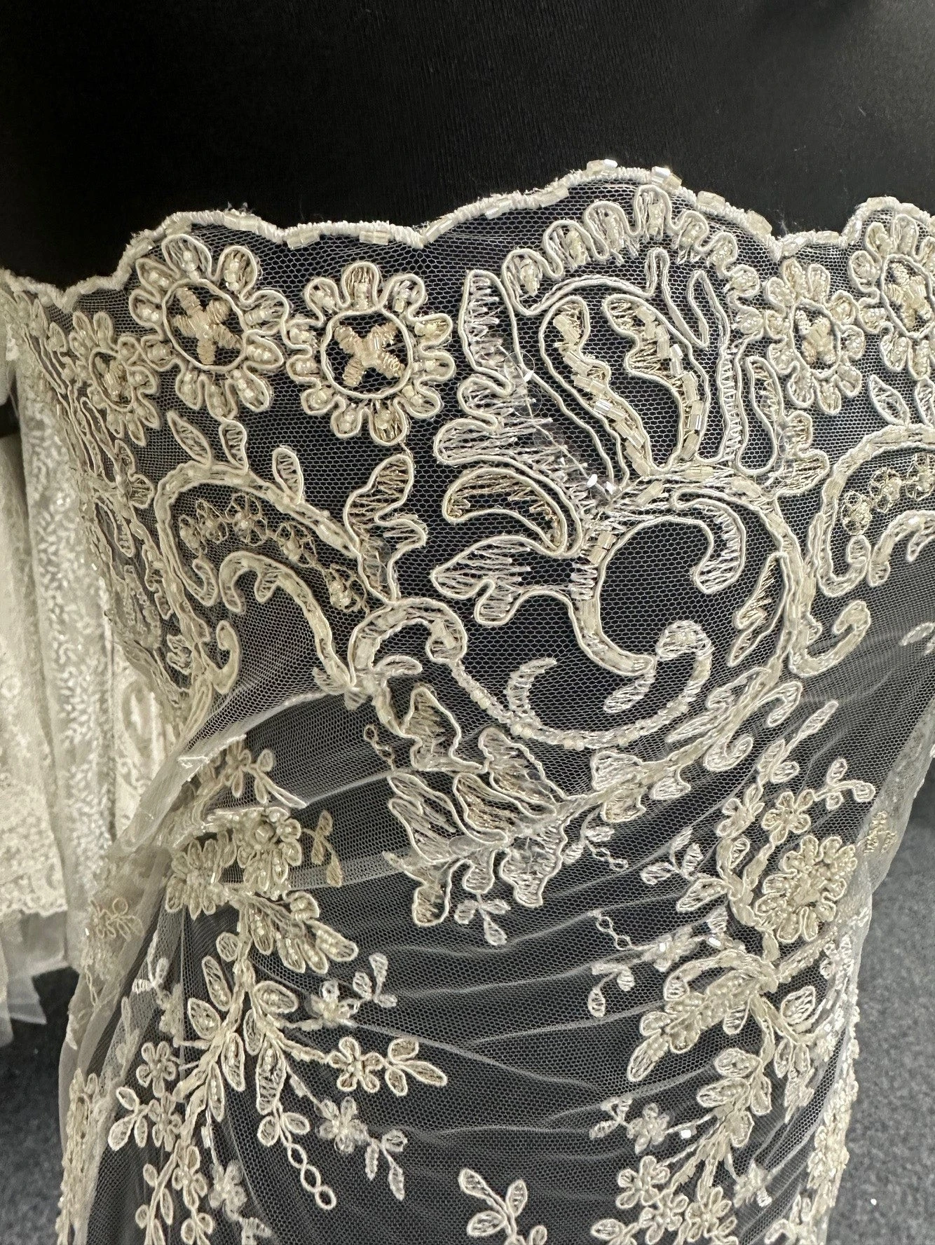 Ivory Beaded Lace - Jessica 5 Ivory Beaded Lace - Jessica - Image 3