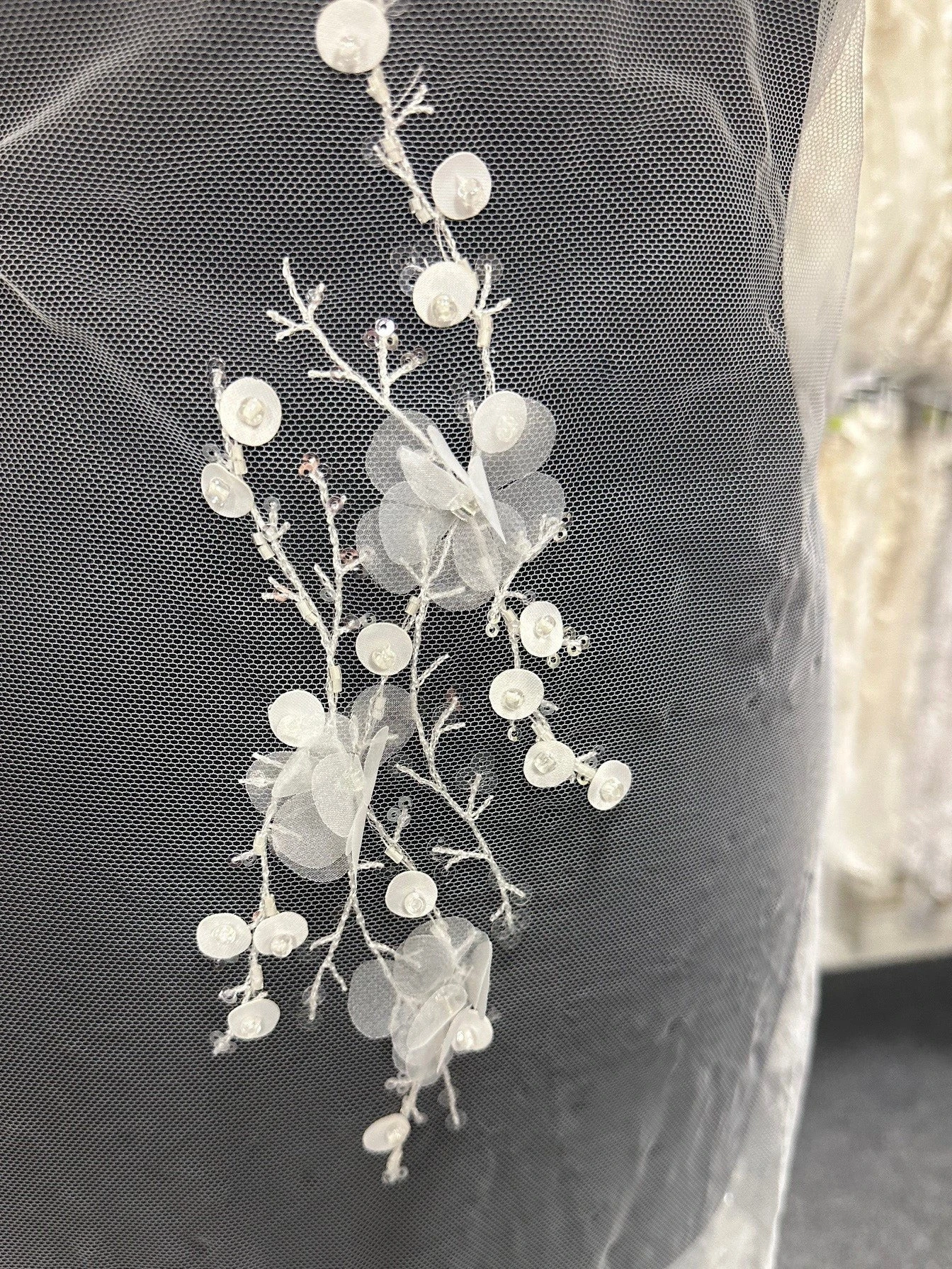 Ivory 3D Floral Lace - Lamar 8 Ivory 3D Floral Lace - Lamar - Image 6