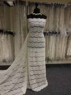 Ivory Beaded Bridal Lace - Laura -Elegance in Lace IvoryBridalLace Laura 1