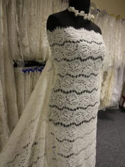 Ivory Beaded Bridal Lace - Laura -Elegance in Lace IvoryBridalLace Laura 75f385c3 cdd5 4590 b34a af907bd0d16d