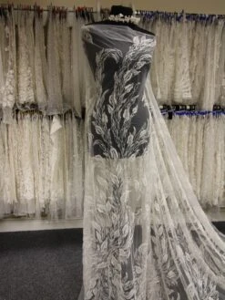 Ivory Beaded Embroidery Lace - Leonella -Elegance in Lace IvoryBridalLace Lionella d8adc242 9e46 494b 97d4 a88212360e91