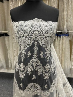Ivory Embroidered Lace - Ruby -Elegance in Lace IvoryBridalLace Ruby