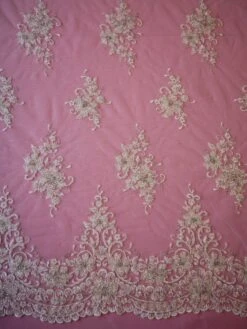 Ivory Beaded Lace - Clementine -Elegance in Lace IvoryBridalLacewithbeadedembroidery Clementine