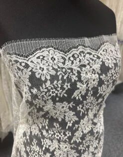 Ivory Chantilly Lace - Davina -Elegance in Lace IvoryChantillyLace Davina