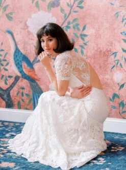 Ivory Chantilly Lace - Harper 18 Ivory Chantilly Lace - Harper -Elegance in Lace IvoryChantillyRoseLaceHarper