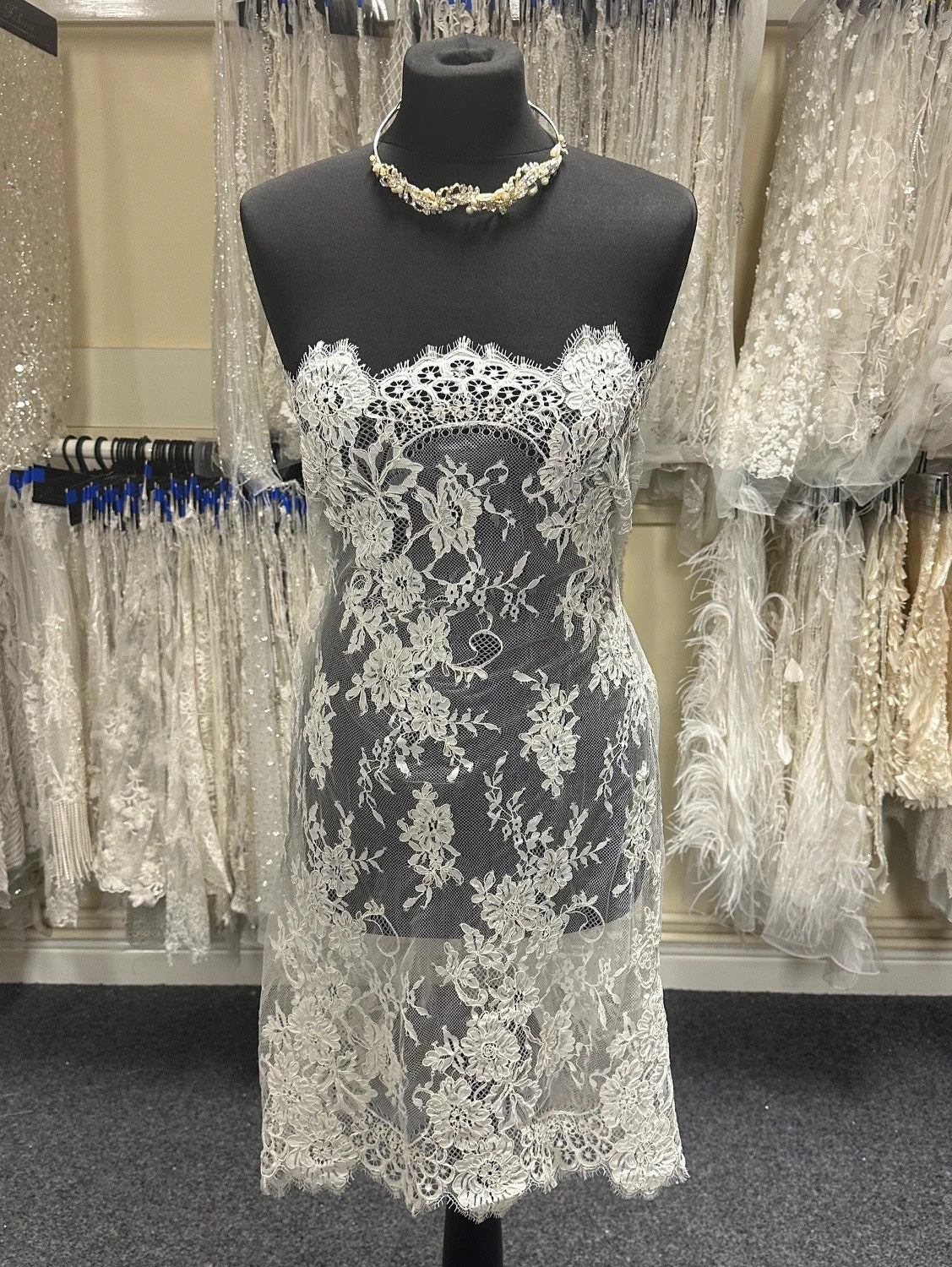 Ivory Corded Lace - Brogan 3 Ivory Corded Lace - Brogan