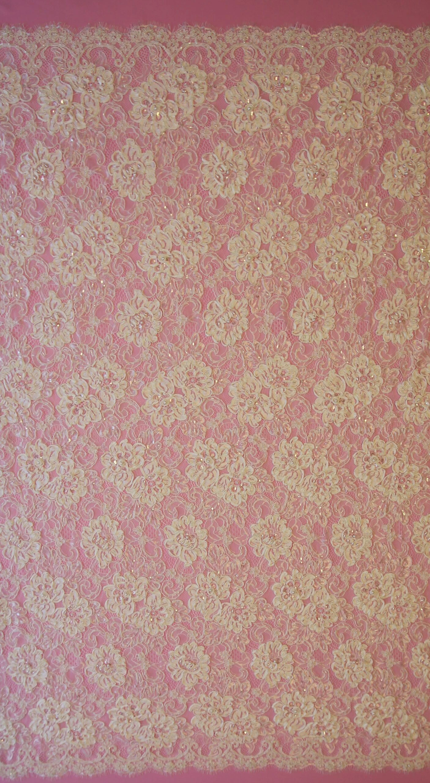 Ivory Corded Lace - Keeley 4 Ivory Corded Lace - Keeley - Image 2