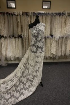 Ivory Corded Lace – Meredith -Elegance in Lace IvoryCordedLace MeredithDress