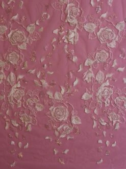 Ivory Beaded Lace - Bardot -Elegance in Lace IvoryEmbroideredLace Bardot