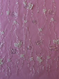 Ivory Beaded Embroidered Lace - Genka 15 Ivory Beaded Embroidered Lace - Genka -Elegance in Lace IvoryEmbroideredLace Genka