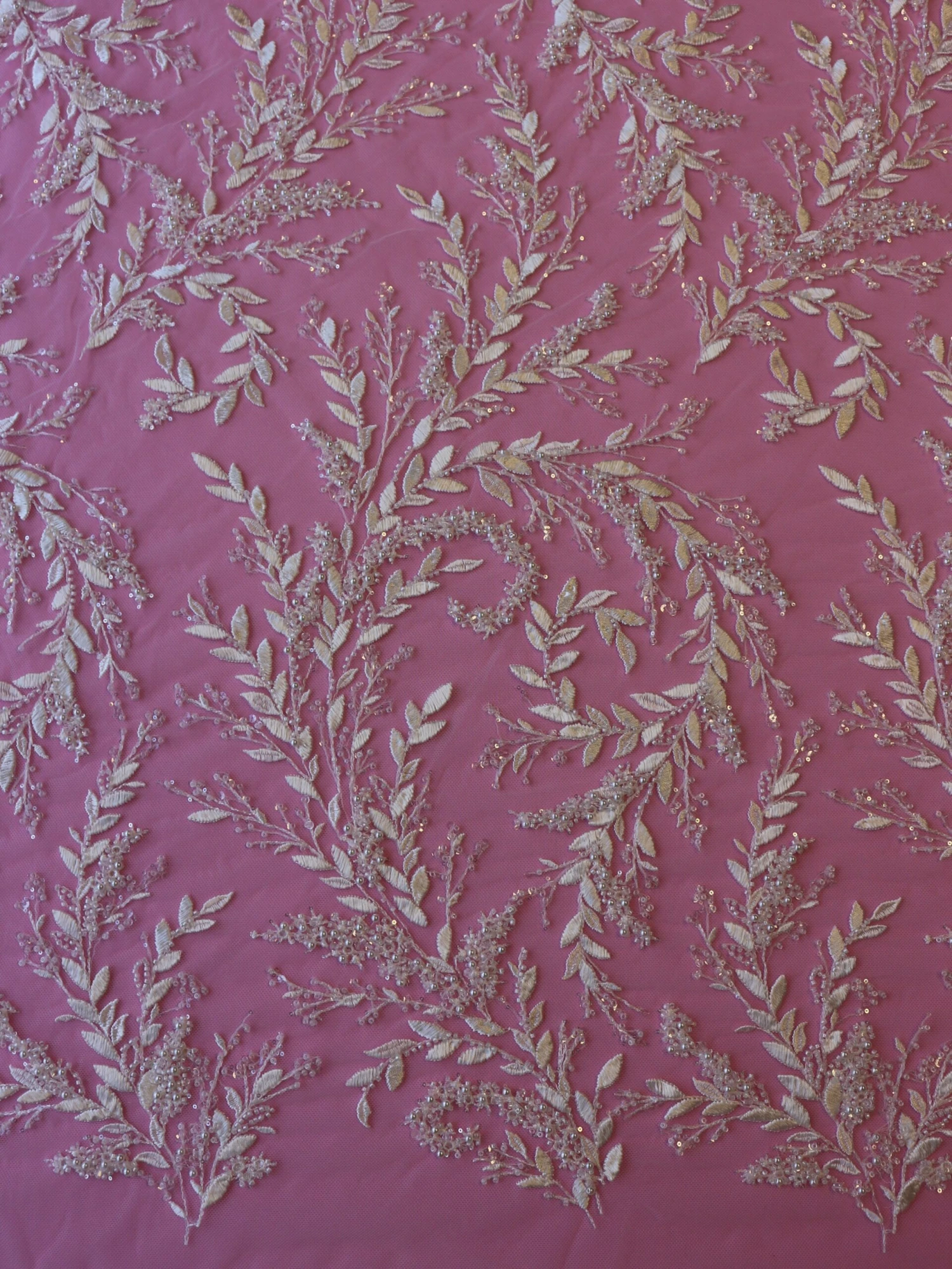 Ivory Beaded Bridal Lace - Giralda 5 Ivory Beaded Bridal Lace - Giralda - Image 3