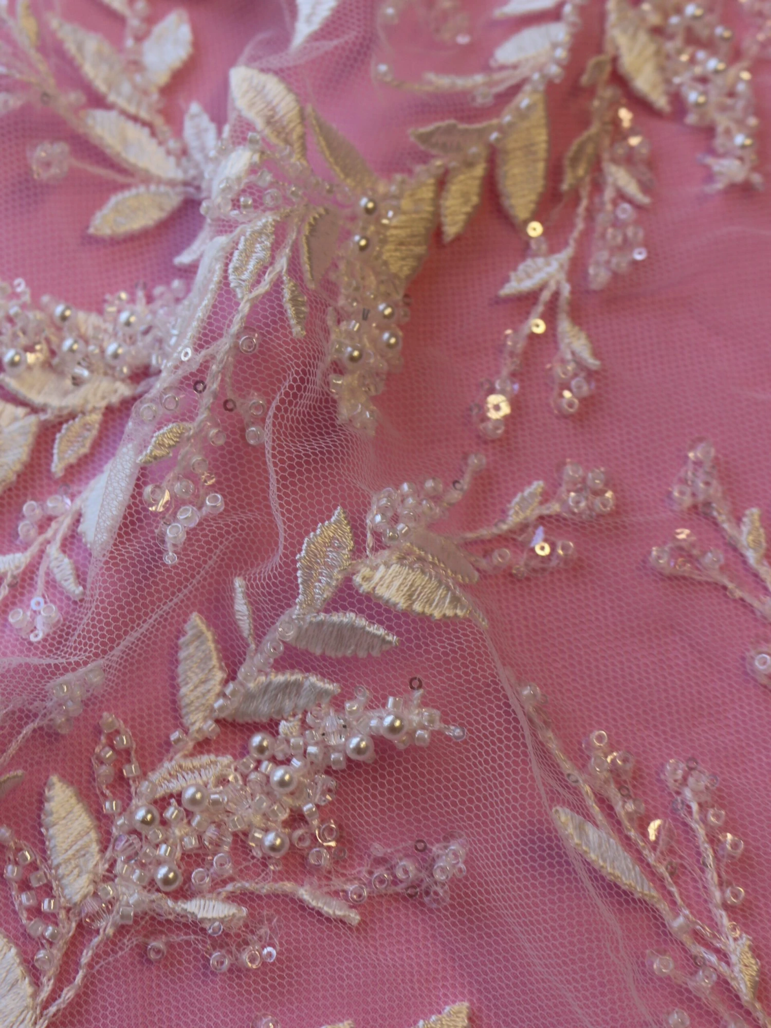 Ivory Beaded Bridal Lace - Giralda 14 Ivory Beaded Bridal Lace - Giralda - Image 12