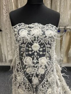 Ivory Beaded Lace - Faye -Elegance in Lace IvoryFeatherLace Faye 5deb112b 3ed3 4bb1 9ace 158439c992c7