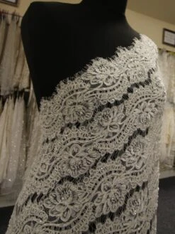 Ivory Beaded Bridal Lace - Laura -Elegance in Lace IvoryLace Laura