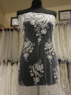 Ivory Beaded Lace - Martha -Elegance in Lace IvoryLace Martha