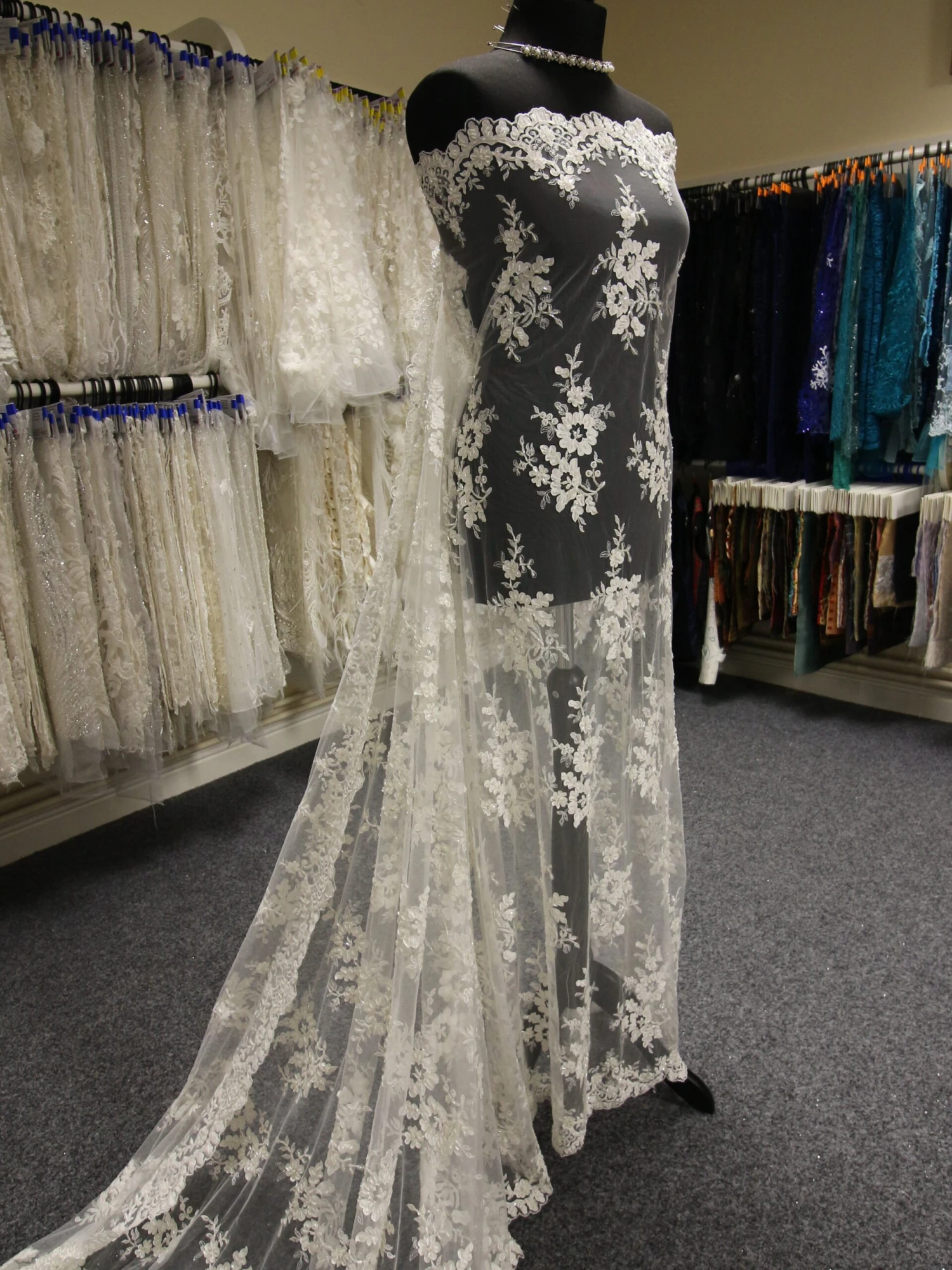 Ivory Laser Lace - Olivia 6 Ivory Laser Lace - Olivia - Image 4