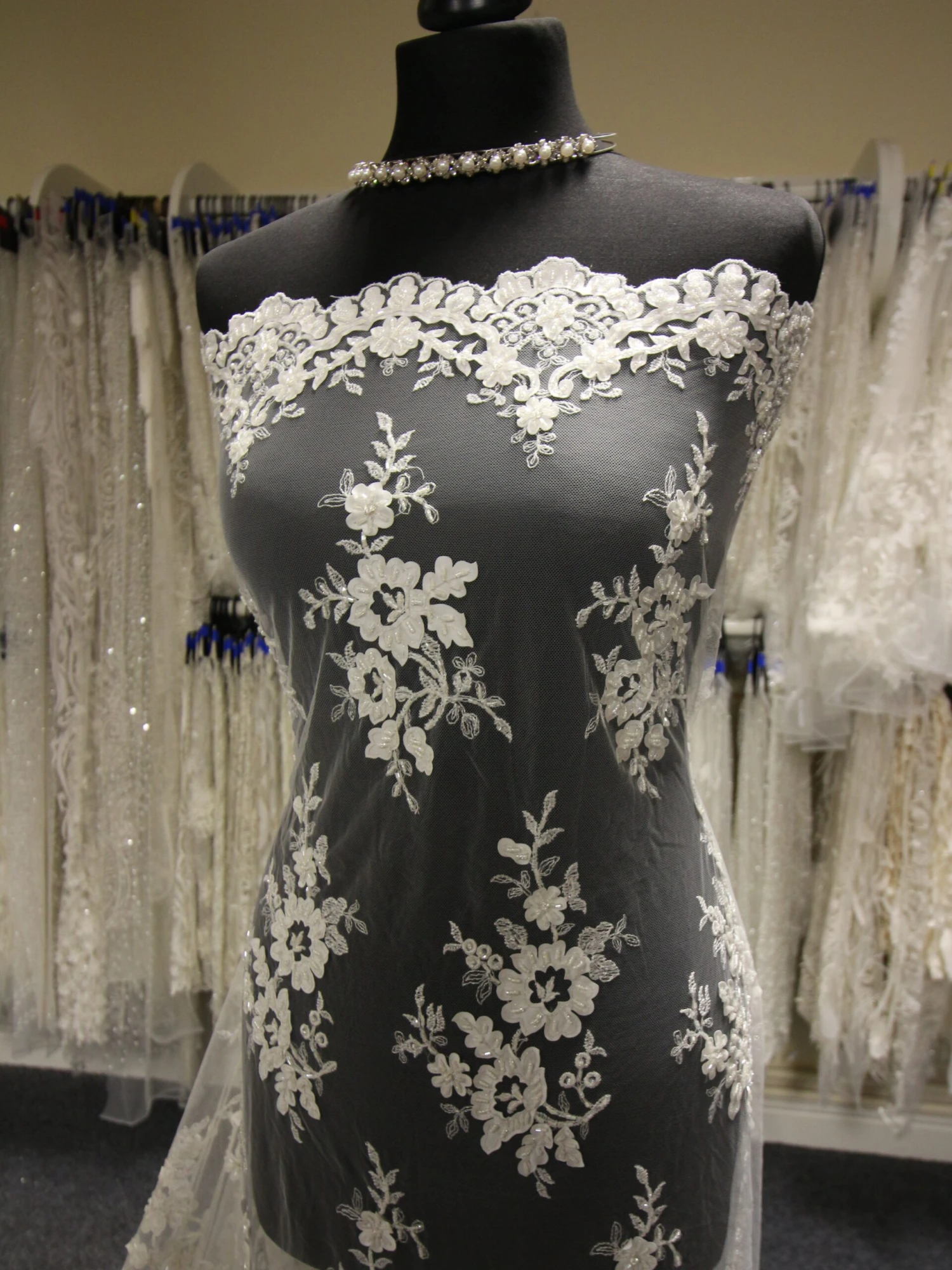 Ivory Laser Lace - Olivia 4 Ivory Laser Lace - Olivia - Image 2