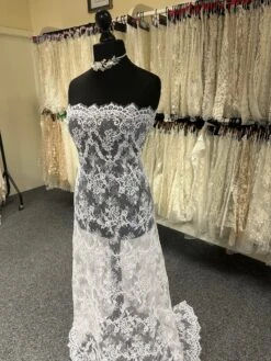 White Corded Lace - Andrey 17 White Corded Lace - Andrey -Elegance in Lace IvoryWeddingLace Andrey