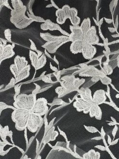 White Embroidered Lace - Janine -Elegance in Lace JanineWhite e8bc8782 8645 4565 8b5c 5284fc6c4816