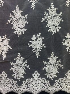 White Corded Lace - Janis 17 White Corded Lace - Janis -Elegance in Lace JanisWhite