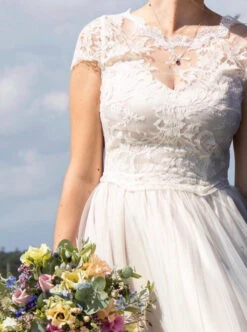 White Chantilly Lace - Kate -Elegance in Lace Kate 1